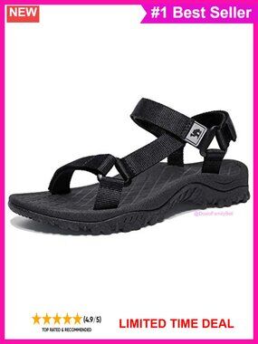 Women's Athletic Sport Sandals Anti-Skid Waterproof Hiking Wading Beach Outdoor